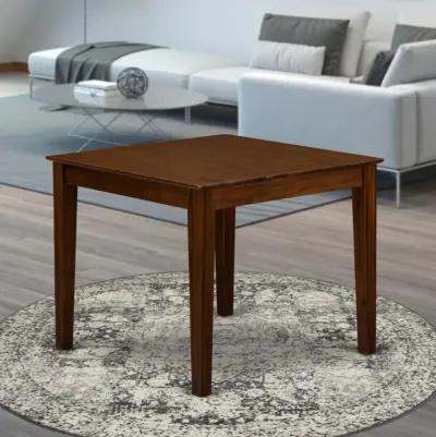 East West Furniture OXT-AWA-T  Beautiful Dinette Table with Natural Color Table Top Surface and Asian Wood Kitchen Table Wooden Legs - Natural Finish