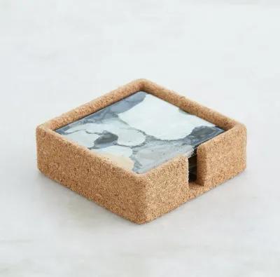 Fused Floral Coaster Set