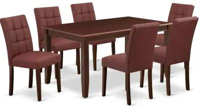 7 Piece Table Set consists A Modern Dining Table