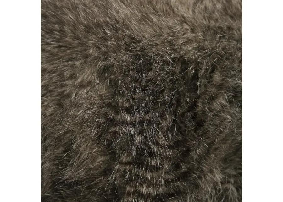 Uttermost Jayna Fur Ottoman