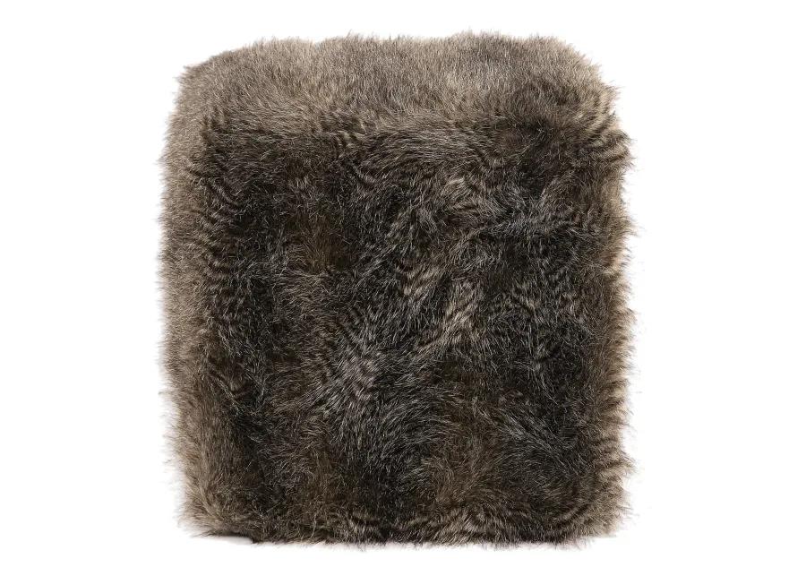 Uttermost Jayna Fur Ottoman