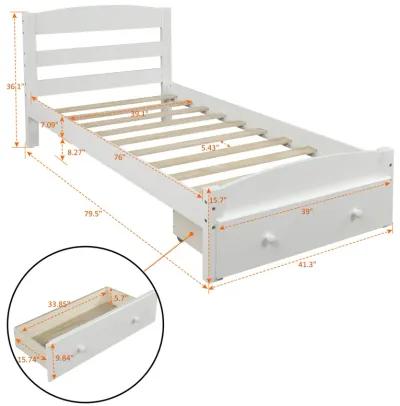 Merax Platform Twin Bed Frame