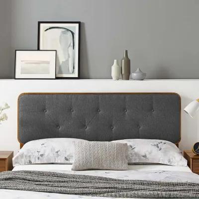 Modway - Collins Tufted Queen Fabric and Wood Headboard