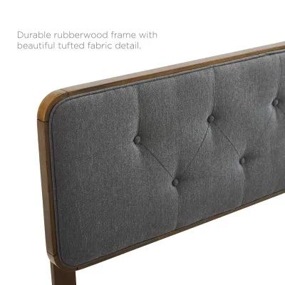 Modway - Collins Tufted Queen Fabric and Wood Headboard