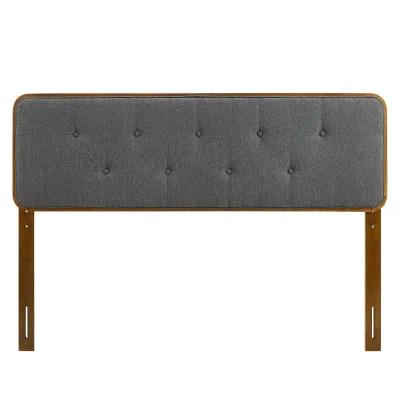 Modway - Collins Tufted Queen Fabric and Wood Headboard