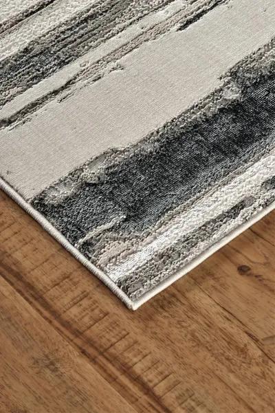 Micah 3049F Silver/Gray/Black 6'7" x 9'6" Rug