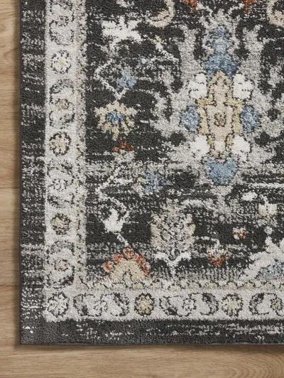 Odette ODT04 Charcoal/Multi 4' x 6' Rug