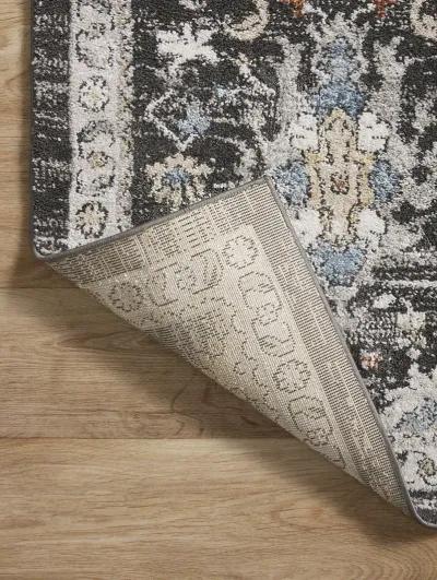 Odette ODT04 Charcoal/Multi 4' x 6' Rug