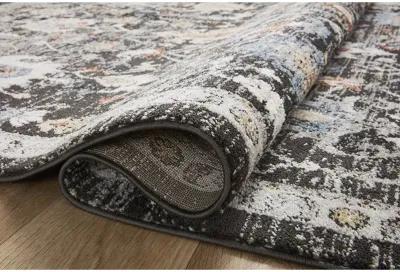 Odette ODT04 Charcoal/Multi 4' x 6' Rug