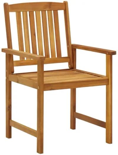 vidaXL Patio Chairs 6 pcs Solid Acacia Wood