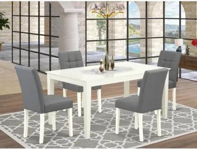 5 Piece Dining Table Set consists A Modern Table