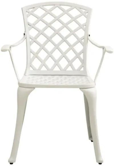 vidaXL Garden Chairs 4 pcs Cast Aluminum White