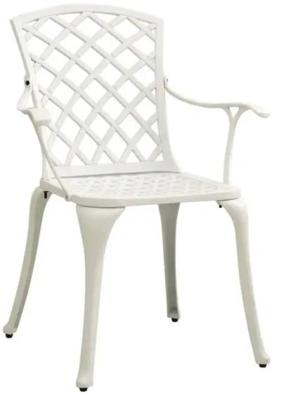 vidaXL Garden Chairs 4 pcs Cast Aluminum White