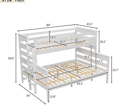 Merax Modern Bunk Bed with Ladder