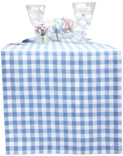 Solino Home 100% Pure Linen Table Runner | Gingham Check