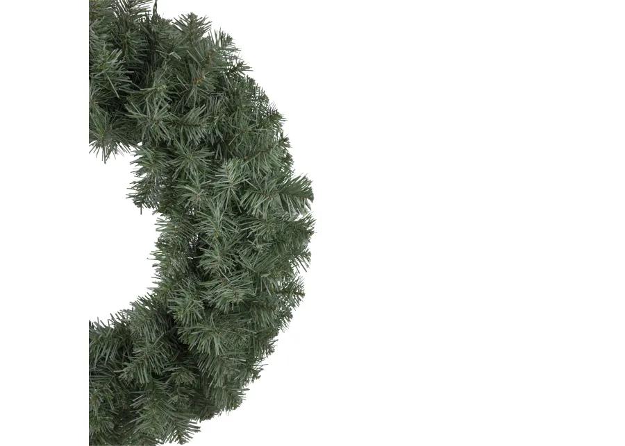 Colorado Blue Spruce Artificial Christmas Wreath  24-Inch  Unlit