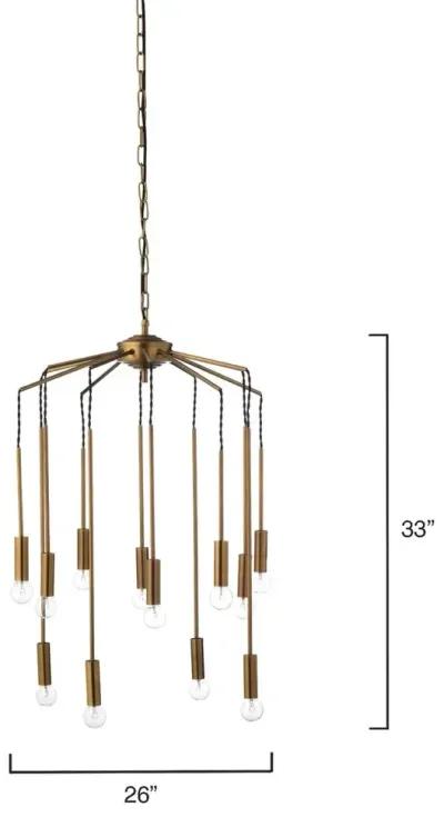 Cascade 12-Light Metal Chandelier