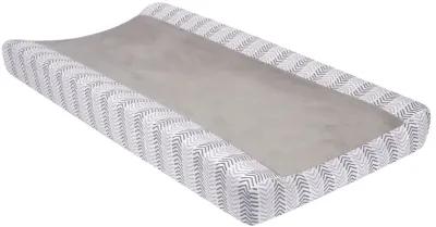 Lambs & Ivy Woodland Forest Gray Chevron Changing Pad Cover