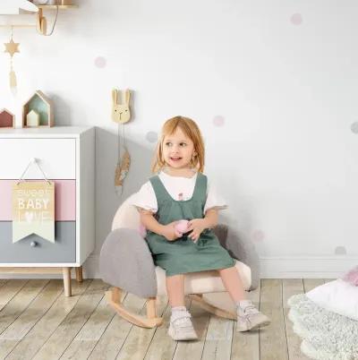 Rocking Toddle Sofa Chair for Nursery Kindergarten Playroom Bedroom - Gray