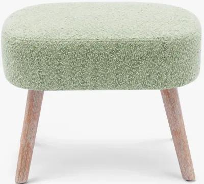 WestinTrends Genevieve 21" Wide Square Upholstered Cushion Ottoman Foot Stool