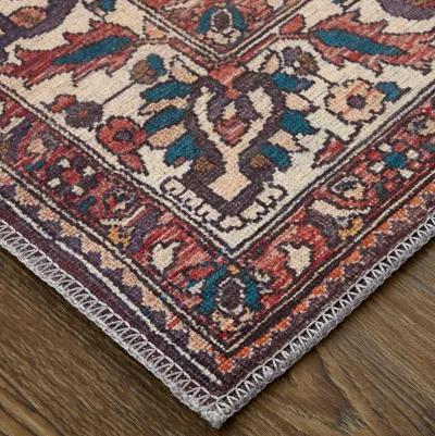 Rawlins 39HKF Brown/Red/Ivory 3'11" x 6' Rug