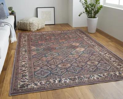 Rawlins 39HKF Brown/Red/Ivory 3'11" x 6' Rug