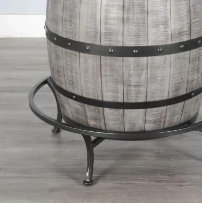 Sunny Designs Round Pub Table with Wine Barrel Base