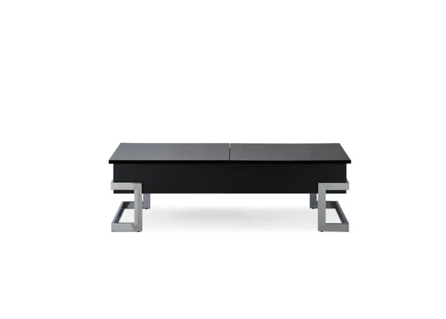 Calnan Coffee Table In Black & Chrome