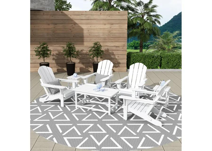 WestinTrends 7-Piece Outdoor Paio Adirondack Conversation Seating Set