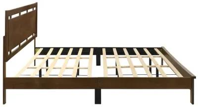 New Classic Furniture Gemini Ii  5/0 Q Panel Bed-Hb/Fb/Rails-Natural