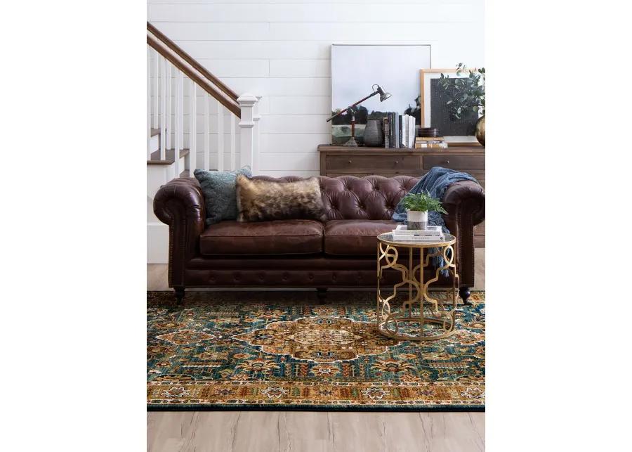 Spice Market Aksum Aquamarine 3' 5" X 5' 5" Rug