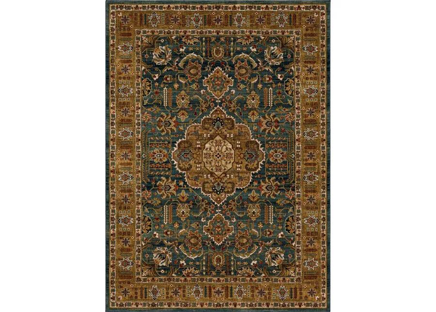 Spice Market Aksum Aquamarine 3' 5" X 5' 5" Rug