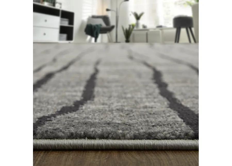 Kano 39LIF Gray/Black/Taupe 2'2" x 3' Rug