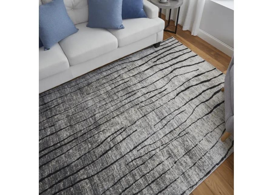 Kano 39LIF Gray/Black/Taupe 2'2" x 3' Rug