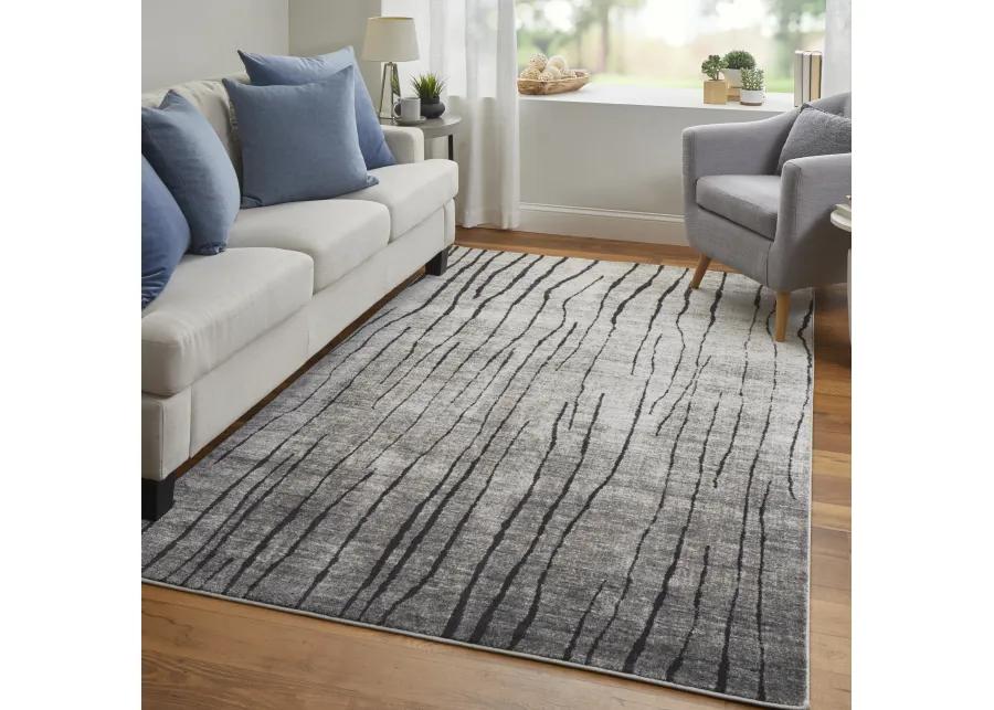 Kano 39LIF Gray/Black/Taupe 2'2" x 3' Rug