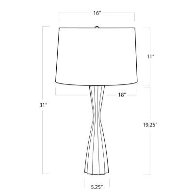 Naomi Resin Table Lamp