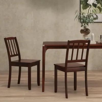 Hivvago Wood Dining Chair Set of 2 with Rubber Wood Legs