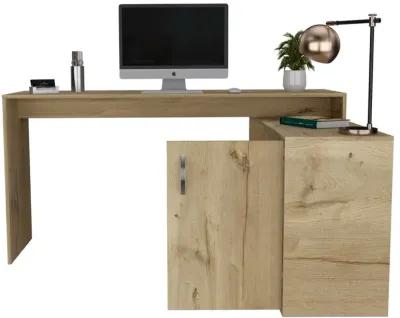 L-Shaped Desk Desti, Office, Light Oak