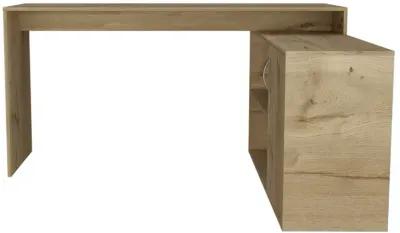 L-Shaped Desk Desti, Office, Light Oak