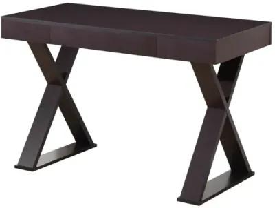 Trendy Writing Desk with Drawer, Espresso