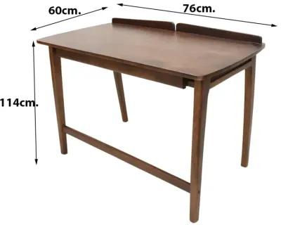 Handmade 100% Mango Wood Knock Down Light Walnut Color Rectangular Shaped Indoor Study Table