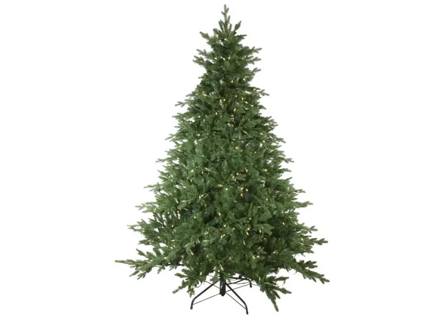 6.5' Pre-Lit Full Minnesota Balsam Fir Artificial Christmas Tree - Clear LED Lights