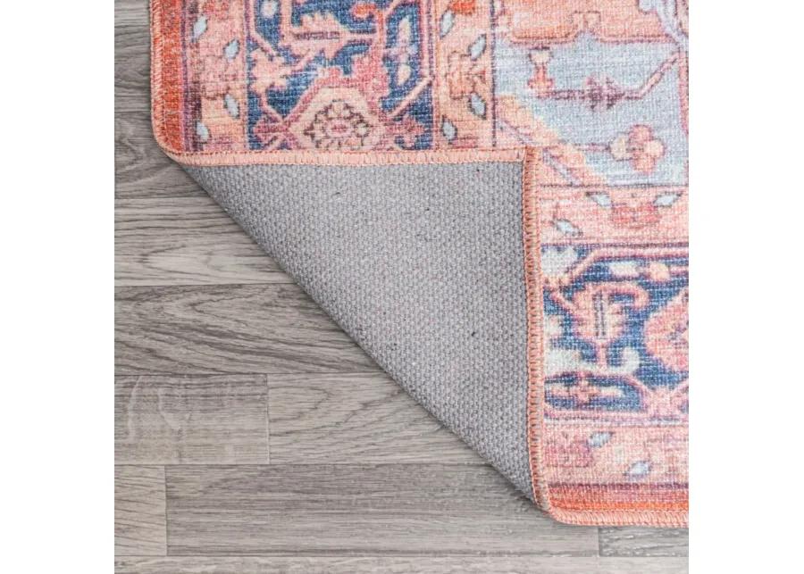 Maris Ornate Medallion Washable Indoor/Outdoor Area Rug