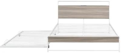 Merax Metal Platform Bed Frame with Trundle