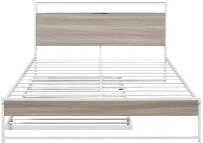 Merax Metal Platform Bed Frame with Trundle