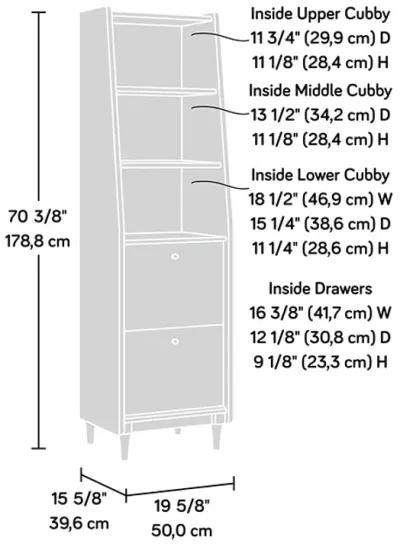 Harvey Park Narrow Bookcase