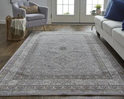 Francisco 39GBF Gray/Orange/Ivory 9' x 12' Rug