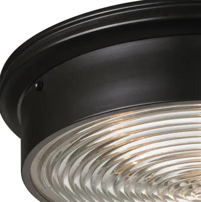 Chadwick 15'' Wide 3-Light Oiled Bronze Flush Mount