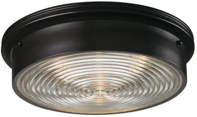 Chadwick 15'' Wide 3-Light Oiled Bronze Flush Mount