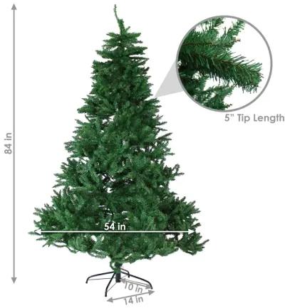 Sunnydaze Tannenbaum Indoor Unlit Artificial Christmas Tree - 7 ft